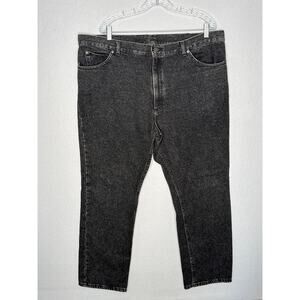 1990s Lee Black Denim Jeans USA Made 42x29 Vintage
